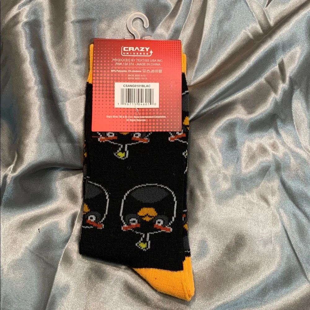 🌹UNISEX FUN SOCKS • CHEETOS Flamin' Hot • ANGRY BIRDS • BOB ROSS • NWT